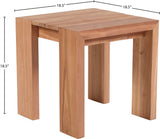 Tulum Teak Wood Outdoor End Table - Stylish, Durable, and Weather-Resistant for Your Patio Oasis