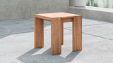 Tulum Teak Wood Outdoor End Table - Stylish, Durable, and Weather-Resistant for Your Patio Oasis