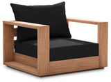 Tulum Teak Outdoor Patio Chair - Stylish Resilient Design for Relaxing and Entertaining Outdoors