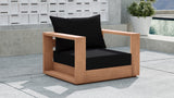 Tulum Teak Outdoor Patio Chair - Stylish Resilient Design for Relaxing and Entertaining Outdoors