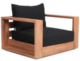Tulum Teak Outdoor Patio Chair - Stylish Resilient Design for Relaxing and Entertaining Outdoors