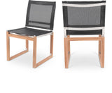 Tulum Teak Outdoor Dining Side Chair - Durable Mesh Fabric for Stylish Relaxation & Comfort