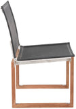 Tulum Teak Outdoor Dining Side Chair - Durable Mesh Fabric for Stylish Relaxation & Comfort