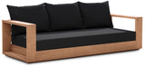 Tulum Teak Outdoor Sofa - Stylish Patio Seating with Waterproof Fabric for Ultimate Relaxation