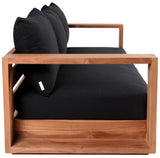 Tulum Teak Outdoor Sofa - Stylish Patio Seating with Waterproof Fabric for Ultimate Relaxation