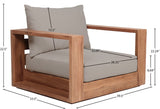 Tulum Teak Outdoor Patio Chair - Stylish Resilient Design for Relaxing and Entertaining Outdoors