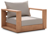 Tulum Teak Outdoor Patio Chair - Stylish Resilient Design for Relaxing and Entertaining Outdoors
