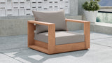 Tulum Teak Outdoor Patio Chair - Stylish Resilient Design for Relaxing and Entertaining Outdoors