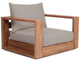 Tulum Teak Outdoor Patio Chair - Stylish Resilient Design for Relaxing and Entertaining Outdoors