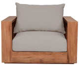 Tulum Teak Outdoor Patio Chair - Stylish Resilient Design for Relaxing and Entertaining Outdoors