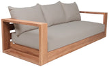Tulum Teak Outdoor Sofa - Stylish Patio Seating with Waterproof Fabric for Ultimate Relaxation