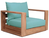 Tulum Teak Outdoor Patio Chair - Stylish Resilient Design for Relaxing and Entertaining Outdoors