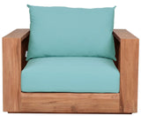 Tulum Teak Outdoor Patio Chair - Stylish Resilient Design for Relaxing and Entertaining Outdoors