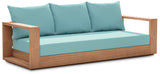 Tulum Teak Outdoor Sofa - Stylish Patio Seating with Waterproof Fabric for Ultimate Relaxation