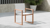 Tulum Teak Outdoor Dining Arm Chair – Stylish, Durable, and Weather-Resistant for Your Patio Enjoyment