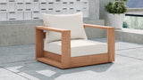 Tulum Teak Outdoor Patio Chair - Stylish Resilient Design for Relaxing and Entertaining Outdoors