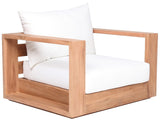 Tulum Teak Outdoor Patio Chair - Stylish Resilient Design for Relaxing and Entertaining Outdoors