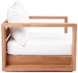 Tulum Teak Outdoor Patio Chair - Stylish Resilient Design for Relaxing and Entertaining Outdoors