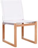 Tulum Teak Outdoor Dining Side Chair - Durable Mesh Fabric for Stylish Relaxation & Comfort