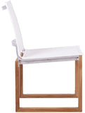 Tulum Teak Outdoor Dining Side Chair - Durable Mesh Fabric for Stylish Relaxation & Comfort