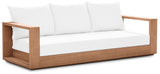 Tulum Teak Outdoor Sofa - Stylish Patio Seating with Waterproof Fabric for Ultimate Relaxation