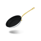 Mauviel M'COOK B Nonstick Frying Pan With Brass Handle