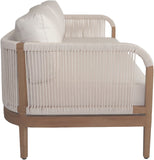 Maui Outdoor Patio Loveseat - Elegant Aluminum Frame with Quick-Dry Cushions for Ultimate Comfort