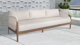 Maui Outdoor Patio Sofa - Elegant Aluminum Frame with Quick-Dry Cushions for Ultimate Comfort