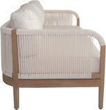 Maui Outdoor Patio Sofa - Elegant Aluminum Frame with Quick-Dry Cushions for Ultimate Comfort