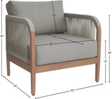 Maui Outdoor Patio Chair - Elegant Water-Resistant Design with Quick-Dry Foam for Ultimate Comfort