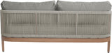 Maui Outdoor Patio Loveseat - Elegant Aluminum Frame with Quick-Dry Cushions for Ultimate Comfort