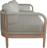 Maui Outdoor Patio Loveseat - Elegant Aluminum Frame with Quick-Dry Cushions for Ultimate Comfort