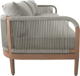 Maui Outdoor Patio Sofa - Elegant Aluminum Frame with Quick-Dry Cushions for Ultimate Comfort