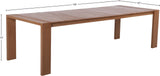 Maui Natural Outdoor Patio Dining Table - Stylish 108" Aluminum Frame, Perfect for Gatherings!
