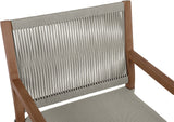 Maui Outdoor Patio Dining Arm Chair Set of 2 - Stylish Aluminum Frame with Quick-Dry Cushions
