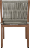 Maui Outdoor Patio Dining Side Chair Set - Elegant Aluminum Frame with Quick-Dry Foam Cushions