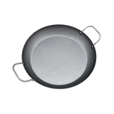 Mauviel M'STEEL Black Carbon Steel Paella Pan With Iron Handles
