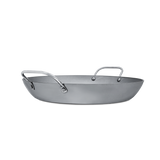 Mauviel M'STEEL Black Carbon Steel Paella Pan With Iron Handles