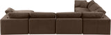 Comfy - 7 Piece Velvet Modular Sectional With Chaise
