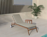 Maui Outdoor Patio Lounger - Stylish Aluminum Frame with Quick-Dry Comfort for Your Relaxation Space
