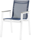 Nizuc Contemporary Outdoor Patio Dining Arm Chair Set of 2 with Durable Waterproof Mesh Fabric
