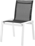 Nizuc Outdoor Patio Dining Chair Set - Stylish Waterproof Mesh Fabric & Durable Aluminum Frame