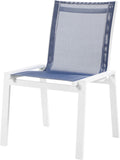 Nizuc Outdoor Patio Dining Chair Set - Stylish Waterproof Mesh Fabric & Durable Aluminum Frame