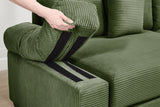 DESEO 170" 4-Seater Sofa with 1 Ottoman