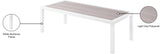 Nizuc Contemporary Outdoor Patio Coffee Table with Durable Aluminum Frame for Stylish Relaxation