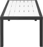 Nizuc Contemporary Outdoor Patio Coffee Table with Durable Aluminum Frame for Stylish Relaxation