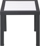 Nizuc Contemporary Outdoor Patio End Table with Durable Aluminum Frame for Stylish Relaxation