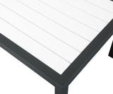 Nizuc Contemporary Outdoor Patio End Table with Durable Aluminum Frame for Stylish Relaxation