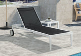 Nizuc Adjustable Sun Chaise Lounge Chair - Contemporary Outdoor Patio Aluminum Frame for Relaxation