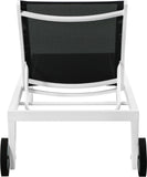 Nizuc Adjustable Sun Chaise Lounge Chair - Contemporary Outdoor Patio Aluminum Frame for Relaxation